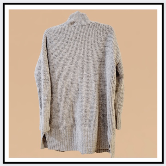 Barefoot Dreams CozyChic Lite Long Weekend Cardi Heathered Pewter - Picture 5 of 7